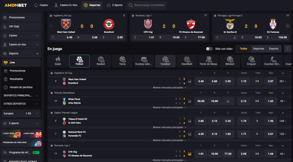 Apuestas Deportivas y Apuestas en Directo